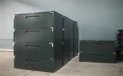 Black file cabinets